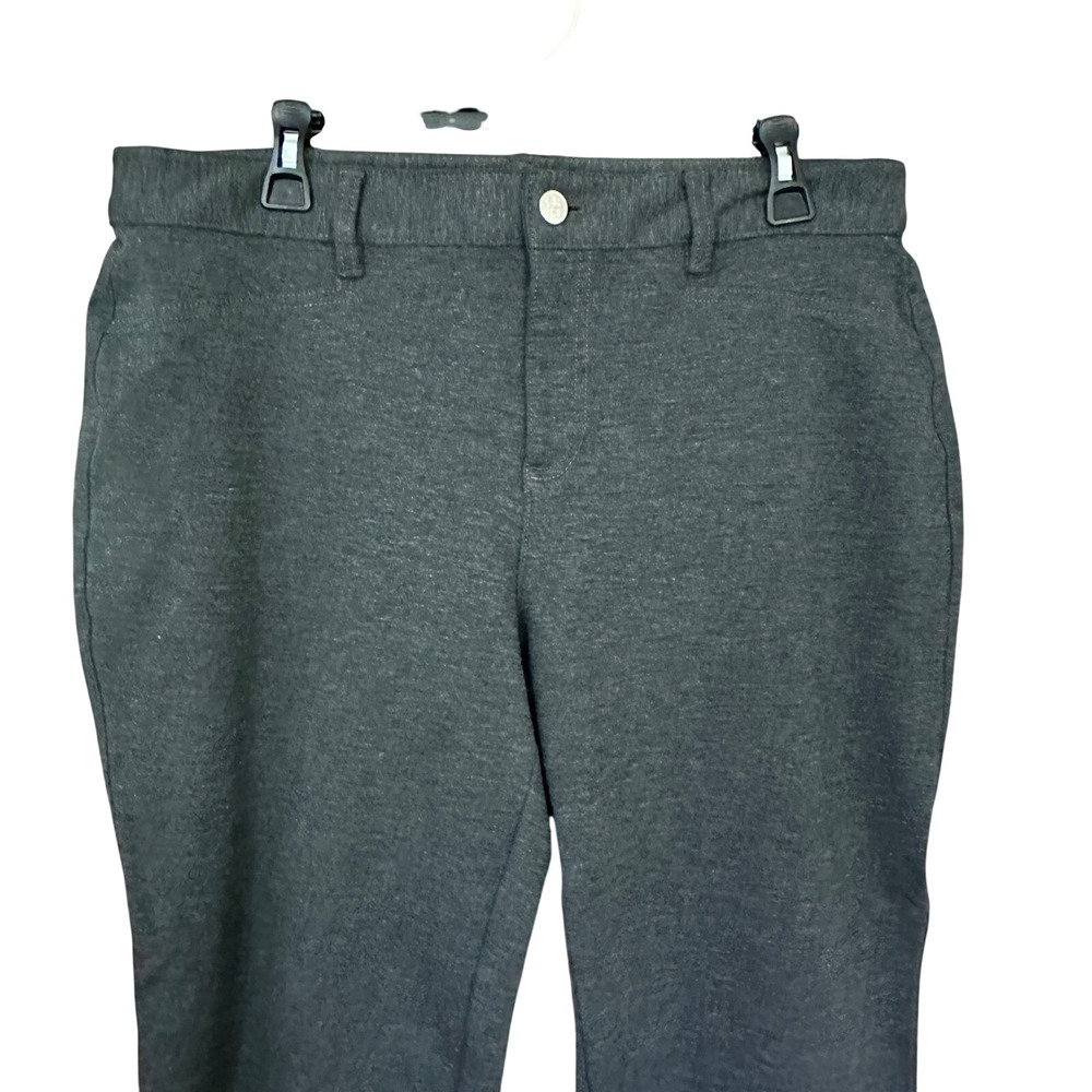 Croft & Barrow Dress Pants Womens 16P‎ Petite Gray Heather Straight Leg Stretch